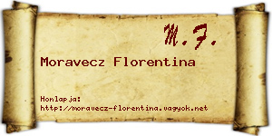 Moravecz Florentina névjegykártya